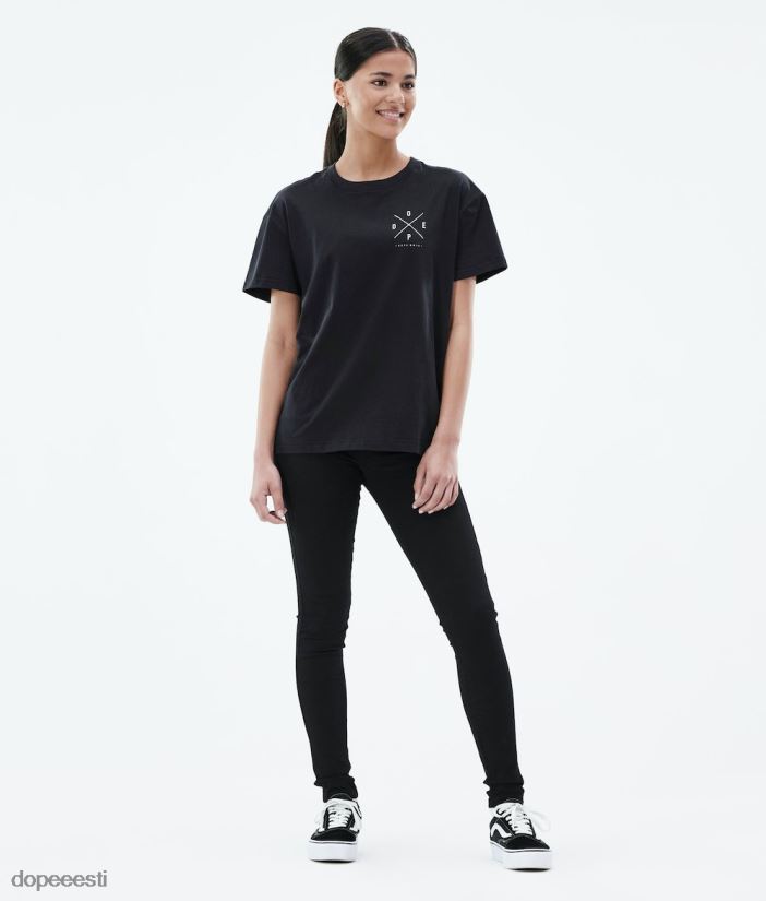 Dope Riided - naised tavaline t-särk Dope 2x-up must B62VTF881