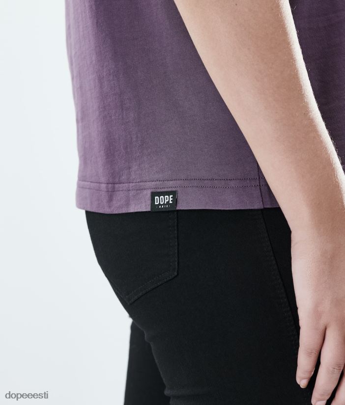 Dope Riided - naised tavaline t-särk Dope 2x-up pleekinud viinamari B62VTF895