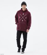 Dope Riided - mehed tavaline kapuuts Dope 2x-up Burgundia B62VTF302 - Image 8