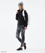 Dope Riided - naised kõrged tehnilised säärised Dope must batik B62VTF767 - Image 3