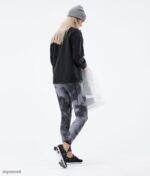 Dope Riided - naised kõrged tehnilised säärised Dope must batik B62VTF767 - Image 4