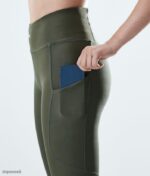 Dope Riided - naised kõrged tehnilised säärised Dope oliiviroheline B62VTF774 - Image 4