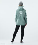 Dope Riided - naised tavaline kapuuts Dope palm pleekinud roheliseks B62VTF873 - Image 9