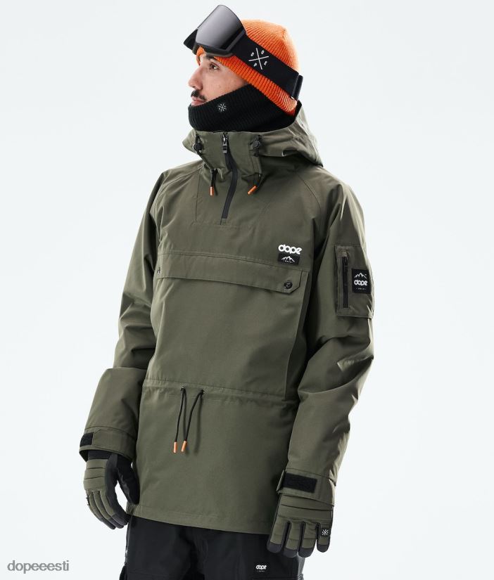 dope_snow_eesti_mehed_annok_2021_lumelaua_jope_dope_oliiviroheline_must_b62vtf145.jpg Dope Snow Eesti - mehed annok 2021 lumelaua jope Dope oliiviroheline/must B62VTF145 - Image 1