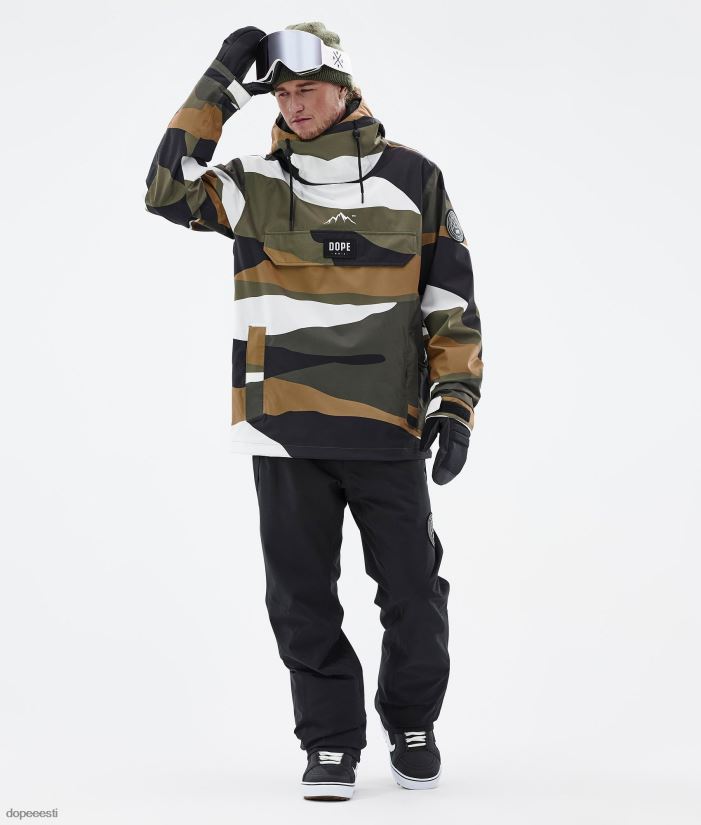 Dope Snow Eesti - mehed blizzard lumelaua jope Dope kulla oliivi killud B62VTF8 - Image 4