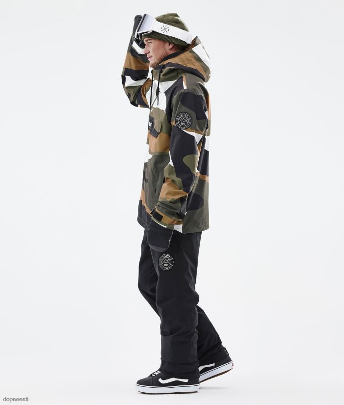 Dope Snow Eesti - mehed blizzard lumelaua jope Dope kulla oliivi killud B62VTF8 - Image 5