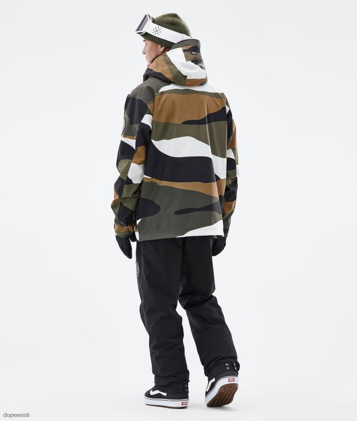 Dope Snow Eesti - mehed blizzard lumelaua jope Dope kulla oliivi killud B62VTF8 - Image 6