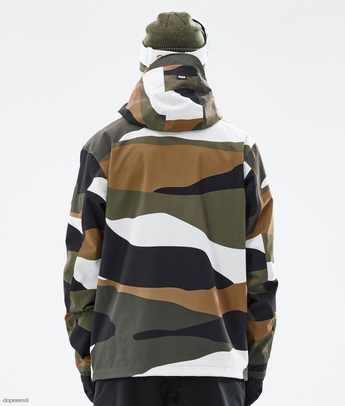 Dope Snow Eesti - mehed blizzard lumelaua jope Dope kulla oliivi killud B62VTF8 - Image 8