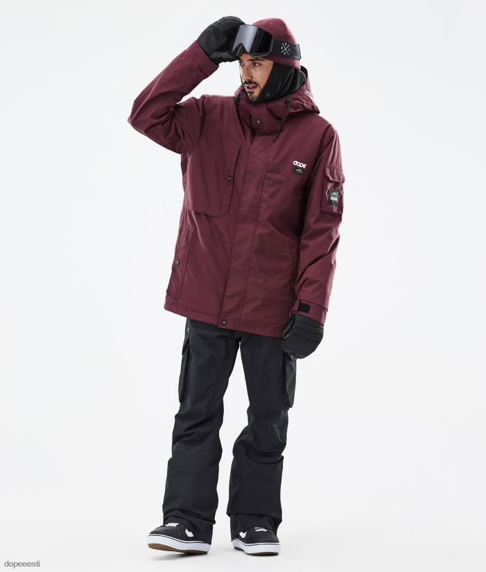 Dope Snow Eesti - mehed osav lumelaua jope Dope don Burgundia B62VTF33 - Image 5