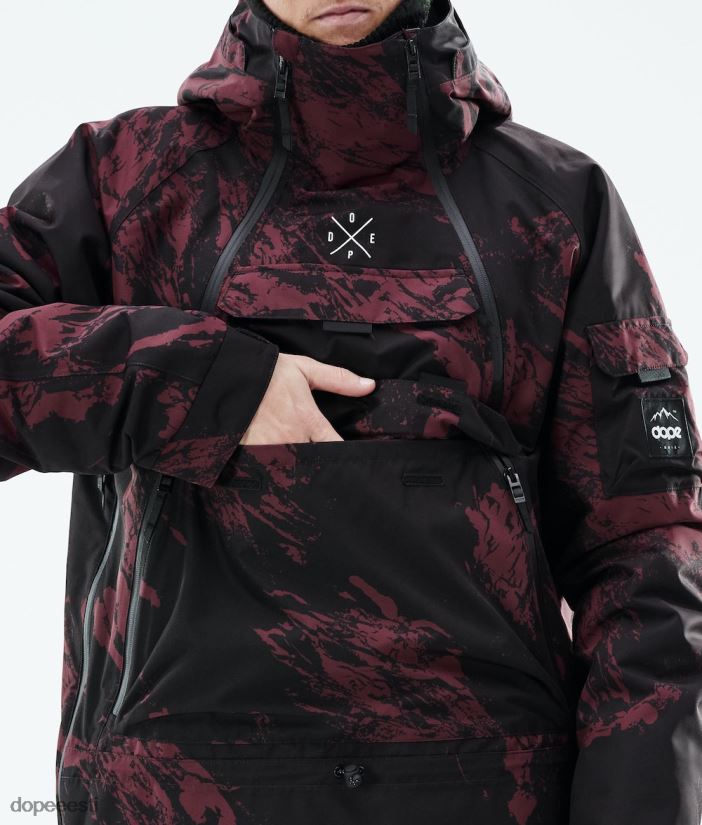Dope Snow Eesti - mehed sarnane 2021 lumelaua jope Dope värvige Burgundia B62VTF52 - Image 2