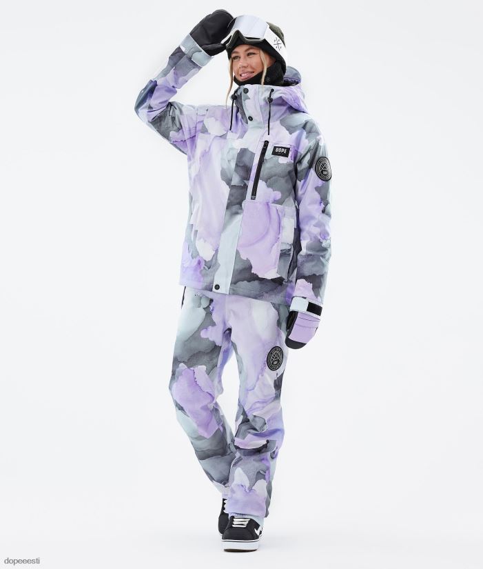 Dope Snow Eesti - naised blizzard w täistõmblukuga lumelauajope Dope laiguline violetne B62VTF508 - Image 3