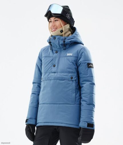 Dope Snow Eesti - naised puffer w lumelaua jope Dope sinine teras B62VTF549