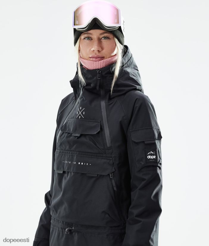 Dope Snow Eesti - naised sarnane w 2021 lumelaua jope Dope must B62VTF589 - Image 3