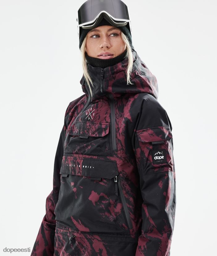 Dope Snow Eesti - naised sarnane w 2021 lumelaua jope Dope värvige Burgundia B62VTF555 - Image 2