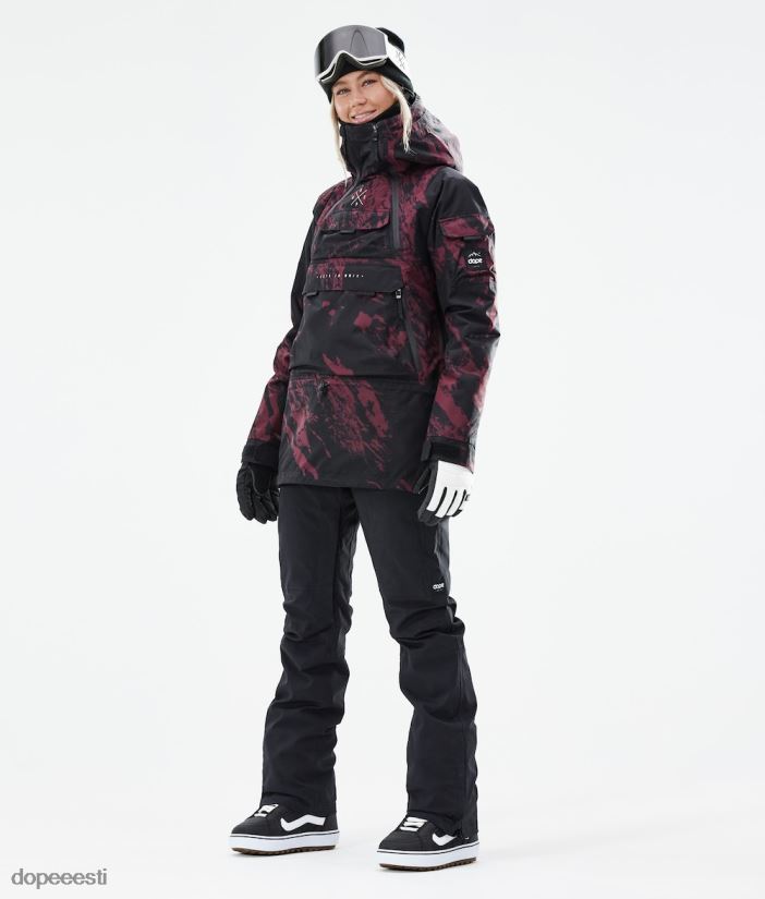 Dope Snow Eesti - naised sarnane w 2021 lumelaua jope Dope värvige Burgundia B62VTF555 - Image 5