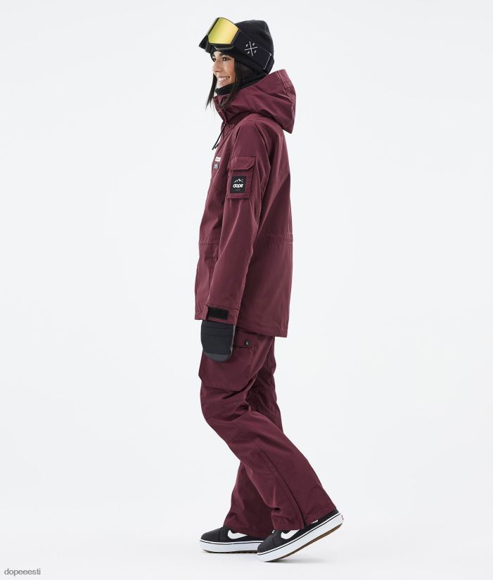 Dope Snow Eesti - naised vilunud lumelaua jope Dope don Burgundia B62VTF584 - Image 6